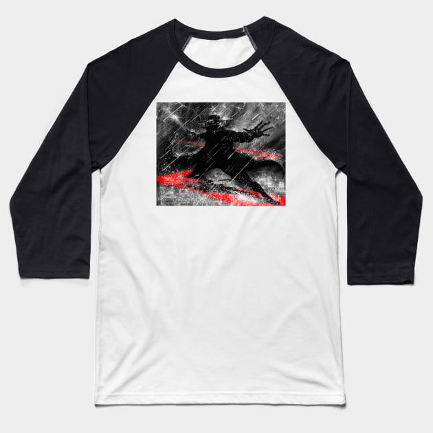 Zorro The long Storm Baseball T-Shirt by DougSQ